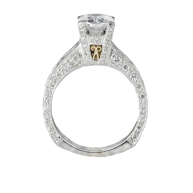 18KTW INVISIBLE SET ENGAGEMENT RING  1.62CT